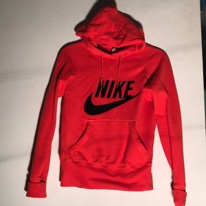 Red orange Nike hoodie